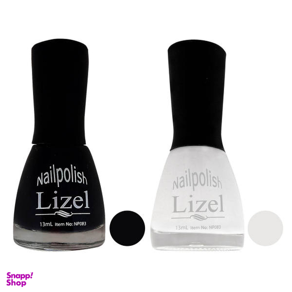 لاک ناخن لیزل (Lizel) مدل L002 به همراه لاک ناخن لیزل (Lizel) مدل L001