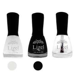 لاک ناخن لیزل (Lizel) مدل L001 مجموعه 2 عددی به همراه برق ناخن لیزل(Lizel) مدل L004