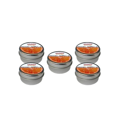 بالم لب مرطوب کننده جانسو (Jansu) مدل Orange مجموعه 5 عددی