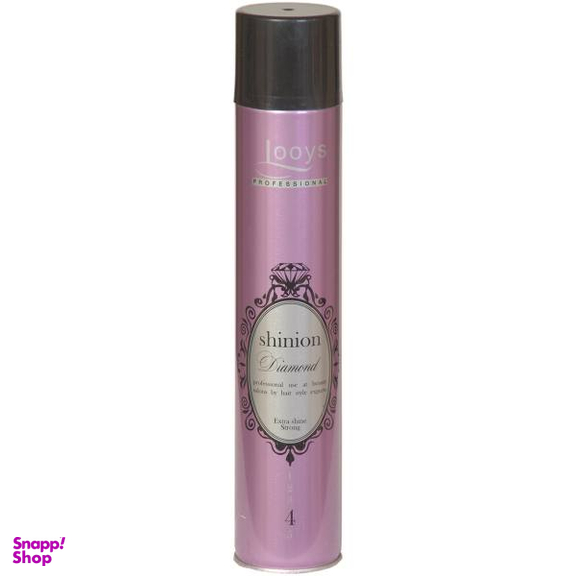 اسپری نگهدارنده حالت مو لویز (Looys) مخصوص شینیون مدل Shinion Extra Shine Strong حجم 500 میلی‌ لیتر