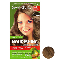 کیت رنگ مو گارنیک (Garnic) شماره 8.1 حجم 80 میلی‌لیتر رنگ بلوند خاکستری روشن