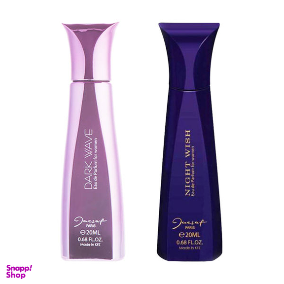 عطر جیبی زنانه ژک ساف مدل Night Wish حجم 20 میلی لیتر + عطر جیبی زنانه ژک ساف مدل Dark Wave حجم 20 میلی لیتر