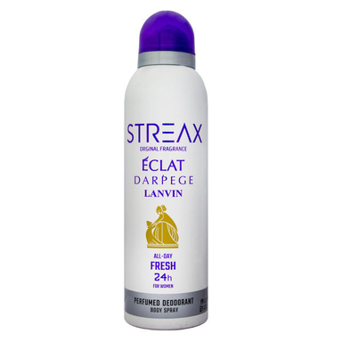 اسپری بدن زنانه استریکس (Streax) مدل Eclat Lanvin حجم 200 میلی لیتر