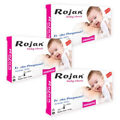 تست بارداری روژان (Rojan) مدل کاستی بسته 3 عددی