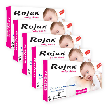 تست بارداری روژان (Rojan) مدل کاستی بسته 5 عددی