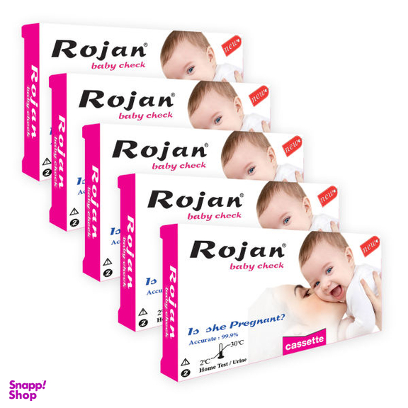 تست بارداری روژان (Rojan) مدل کاستی بسته 5 عددی