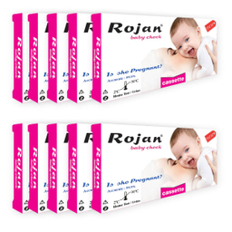 تست بارداری روژان (Rojan) مدل کاستی بسته 10 عددی