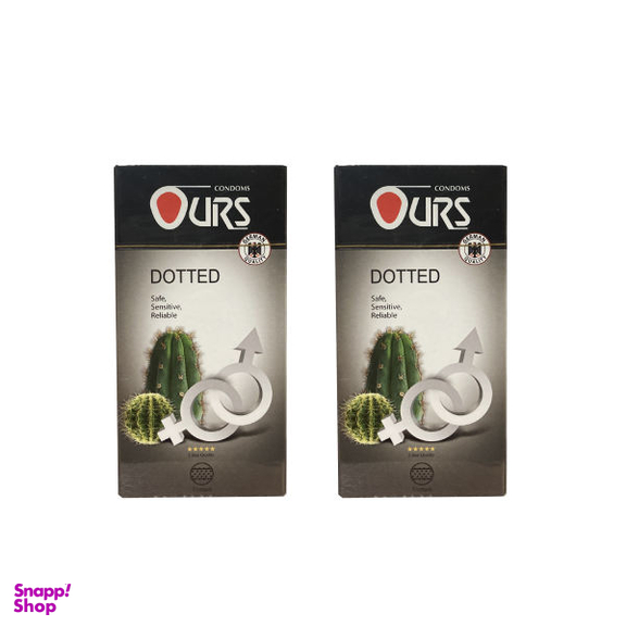 کاندوم اورز (Ours) مدل Dotted مجموعه 2 عددی