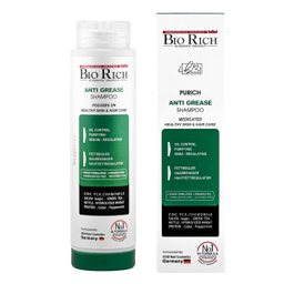 شامپو مو بیوریچ (Bio Rich) مدل Anti Grease حجم 250 میلی لیتر