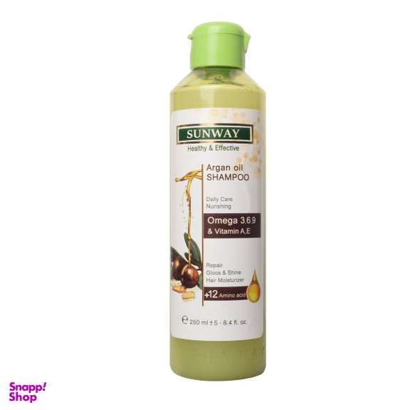 شامپو مو سان وی (Sunway) مدل Argan Oil حجم 250 میلی لیتر