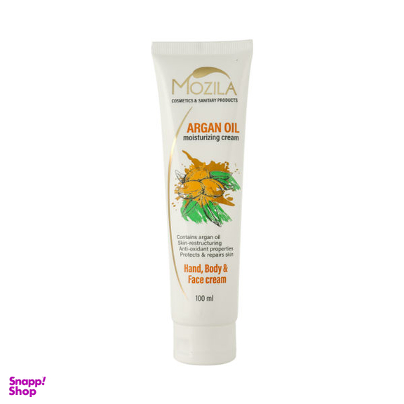 کرم مرطوب کننده موزیلا مدل Argan Oil حجم 100 میلی لیتر