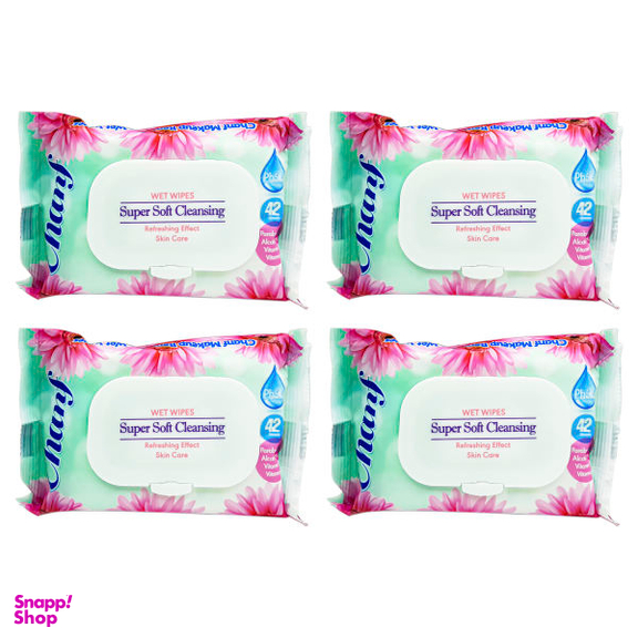 دستمال مرطوب چانف (Chanf) مدل Super Soft-X1 مجموعه 4 عددی