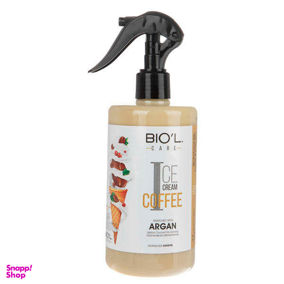 لوسیون مو بیول (Biol) مدل بستنی قهوه حجم 400 میلی لیتر