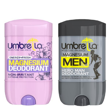 استیک ضدتعریق زنانه آمبرلا (Umbrella) مدل انرژی + استیک ضدتعریق مردانه مدل هیرومن حجم 75 میلی لیتر
