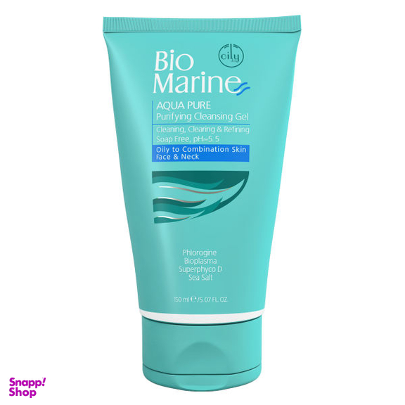 ژل شستشو صورت بایومارین (Bio Marine) مدل Aqua Pure حجم 50 میلی لیتر