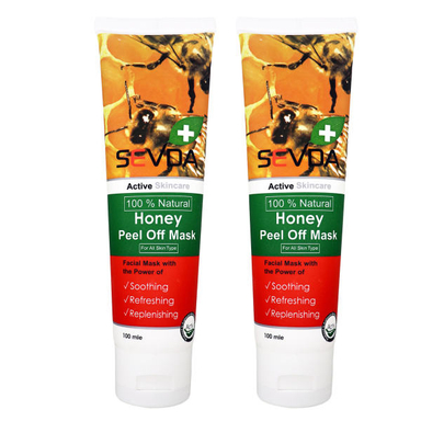 ماسک صورت سودا مدل عسل حجم 100 میلی لیتر مجموعه 2 عددی