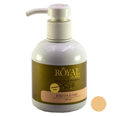 شامپو رنگساژ آتوسا رویال (Atousa Royal) مدل 001 حجم 300 میلی‌ لیتر رنگ رز گلد