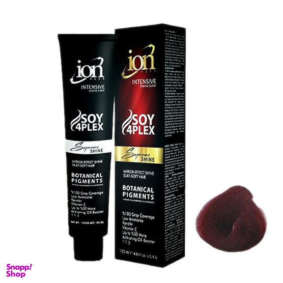 رنگ مو آیون (Ion) شماره 6.20 حجم 120 میلی‌لیتر رنگ شرابی بادمجانی