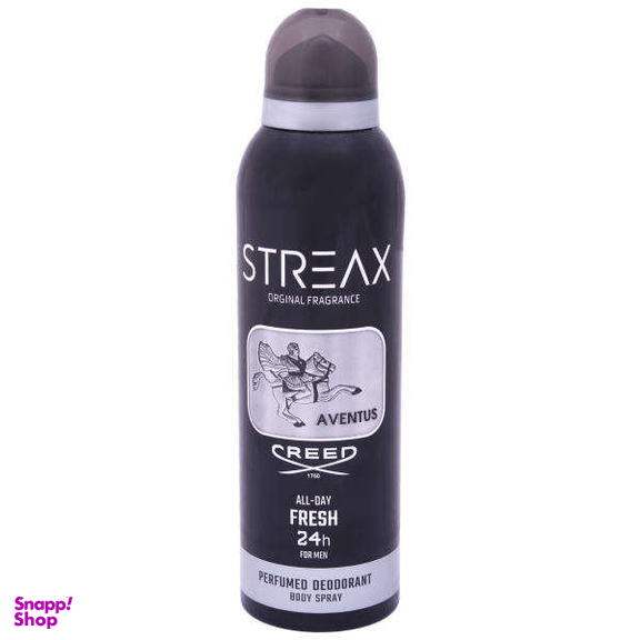 اسپری بدن مردانه استریکس (Streax) مدل Creed Aventus حجم 200 میلی لیتر