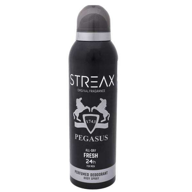 اسپری بدن مردانه استریکس (Streax) مدل Pegasus حجم 200 میلی لیتر