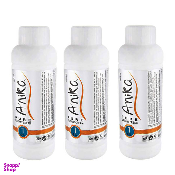 اکسیدان آنیکا (Anika) مدل Oxidant Cream شش درصد حجم 150 میلی‌ لیتر بسته 3 عددی