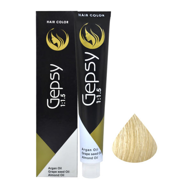 رنگ مو جیپسی (Gepsy) شماره 12.2 حجم 100 میلی‌لیتر رنگ بلوند پلاتینه زیتونی خیلی روشن