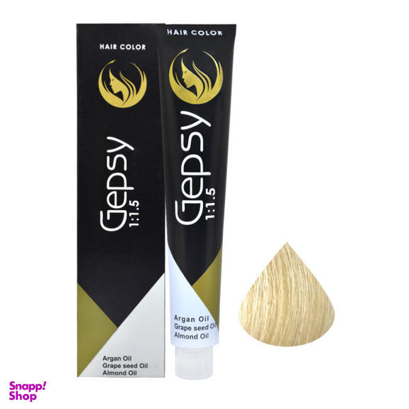 رنگ مو جیپسی (Gepsy) شماره 12.2 حجم 100 میلی‌لیتر رنگ بلوند پلاتینه زیتونی خیلی روشن