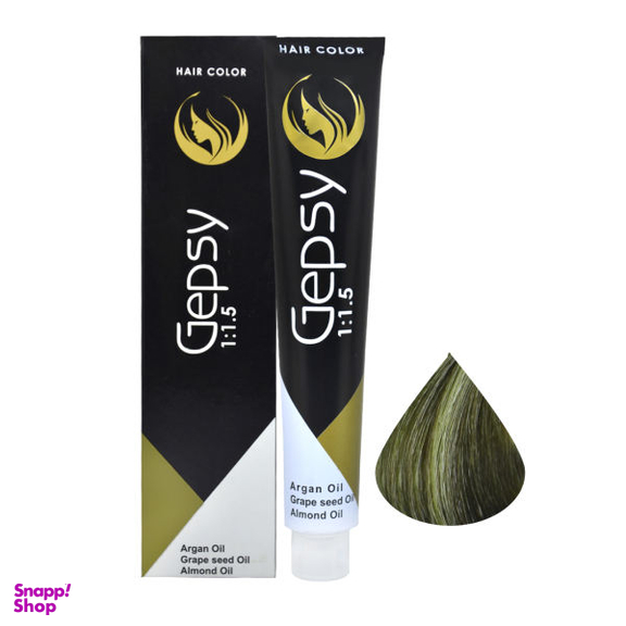 رنگ مو جیپسی (Gepsy) شماره 7.2 حجم 100 میلی‌لیتر رنگ بلوند زیتونی متوسط