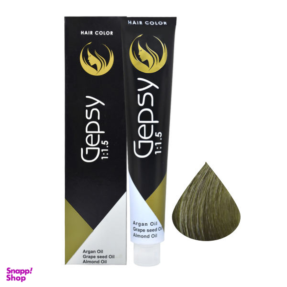 رنگ مو جیپسی (Gepsy) شماره 8.2 حجم 100 میلی‌لیتر رنگ زیتونی روشن