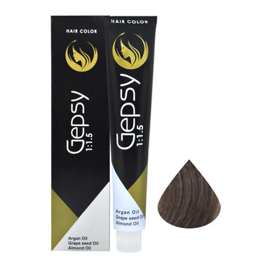 رنگ مو جیپسی (Gepsy) شماره 6.1 حجم 100 میلی‌لیتر رنگ قهوه ای دودی تیره