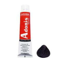رنگ مو آدونیس پرفکت (Adonis perfect) سری Natural شماره N1-1.0 رنگ مشکی حجم 125 میلی‌ لیتر
