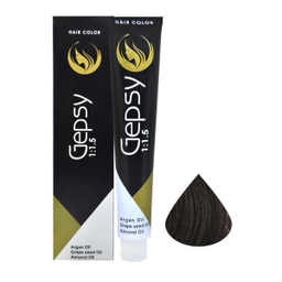 رنگ مو جیپسی (Gepsy) شماره 4.1 حجم 100 میلی‌لیتر رنگ قهوه ای دودی متوسط