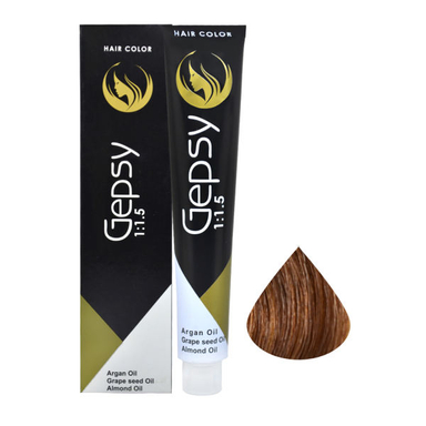 رنگ مو جیپسی (Gepsy) شماره 6.3 حجم 100 میلی‌لیتر رنگ قهوه ای طلایی تیره