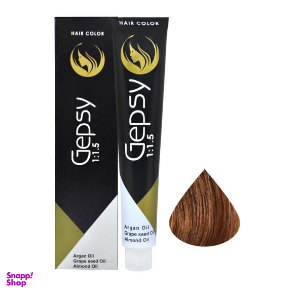 رنگ مو جیپسی (Gepsy) شماره 6.3 حجم 100 میلی‌لیتر رنگ قهوه ای طلایی تیره