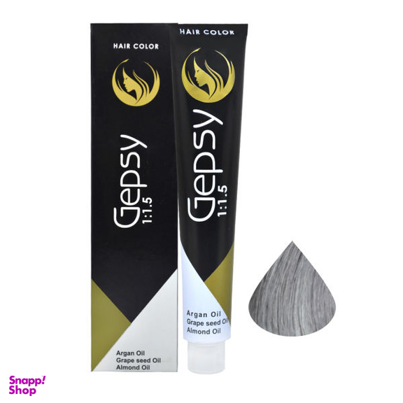 رنگ مو جیپسی (Gepsy) شماره Gs9 حجم 100 میلی‌لیتر رنگ نقره ای