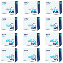 پد الکلی یوتاب (Youtab) مدل Antiseptic 12 مجموعه 12 عددی