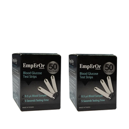 نوار تست قندخون امپرور (Emperor) مدل Ok2Aj دو بسته 50 عددی