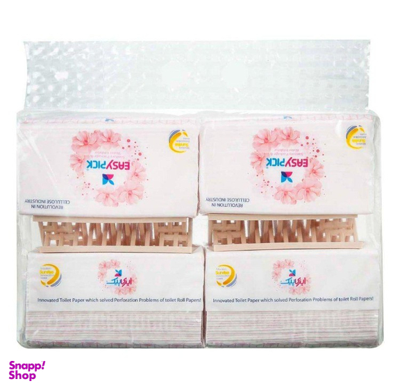دستمال توالت 50 برگ ایزی پیک (Easy Pick) بسته 4 عددی