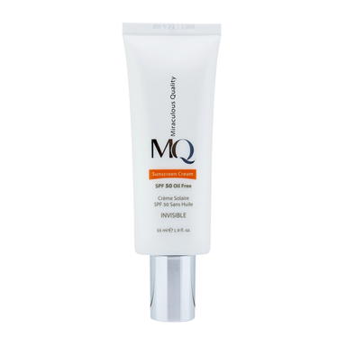 کرم ضد افتاب صورتی ام کیو (MQ) مدل oil free حجم 55 میلی لیتر