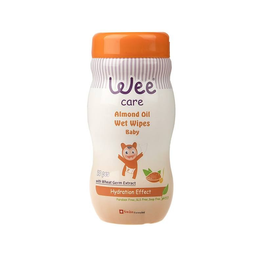 دستمال مرطوب وی کر (Wee Care) حاوی روغن بادام بسته 70 عددی