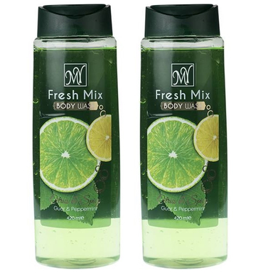 پک دو عددی شامپو بدن مای (MY) مدل fresh mix حجم 420 میلی لیتر