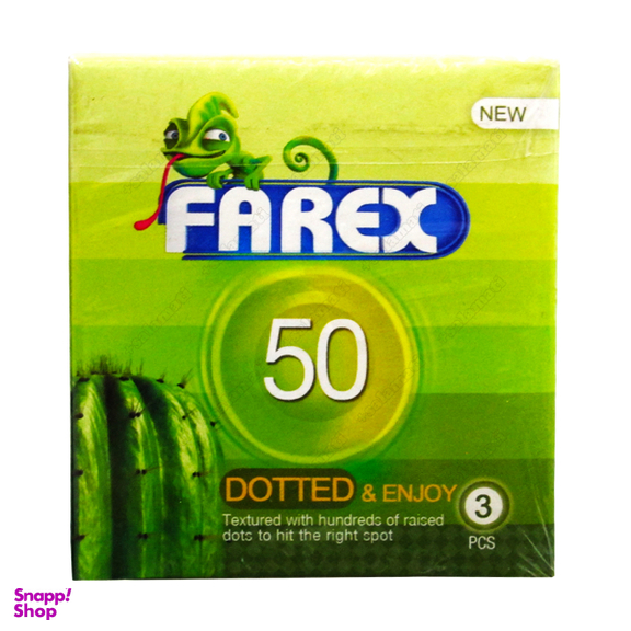 کاندوم فارکس (Farex) مدل Dotted & Enjoy 50 بسته 3 عددی