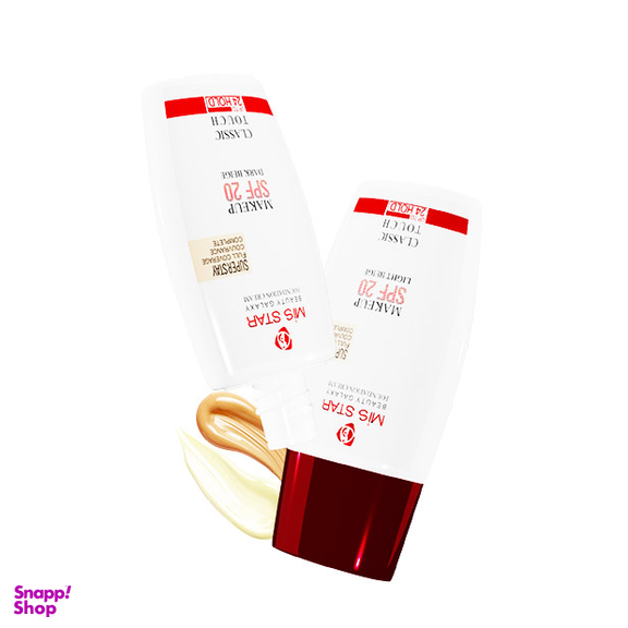 کرم پودر دوقلو میس استار (Mis Star) رنگ Dark Beige + Light Beige حجم 35 میلی لیتر