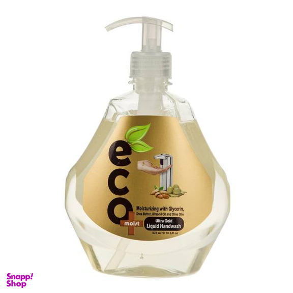 مایع دستشویی ایکو مویست (Eco Moist) مدل Ultra Gold حجم 525 میلی لیتر