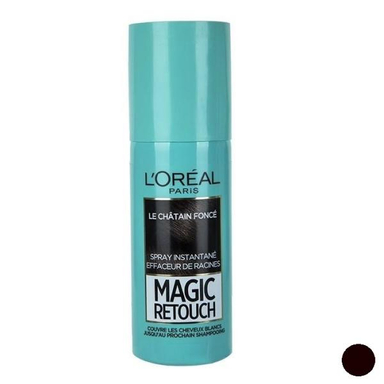 اسپری رنگ ریشه مو لورآل (Loreal) مدل Magic Retouch رنگ مشکی حجم 75 میلی لیتر