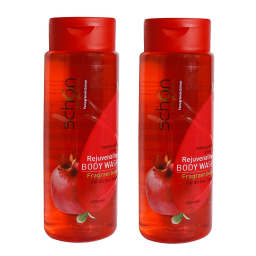 پک دو عددی شامپو بدن انار شون (SCHON) حجم 420 میلی لیتر