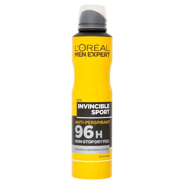 اسپری ضد تعریق مردانه لورآل (Loreal) سری Men Expert مدل Invincible sport حجم 250 میلی لیتر