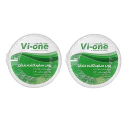 پودر سفید کننده دندان وی وان (Vi-One) مدل Mint وزن 50 گرم مجموعه 2 عددی