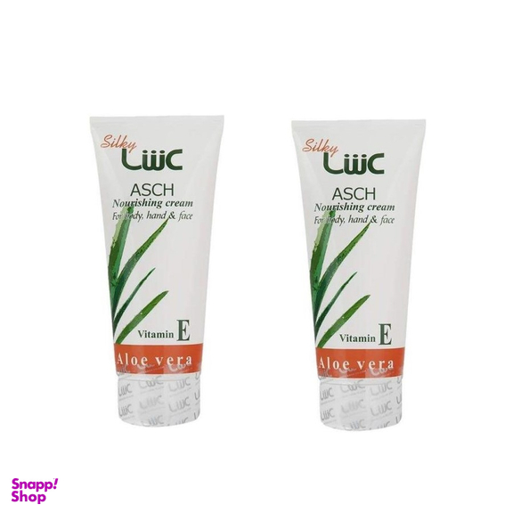 کرم مرطوب کننده عش (ash) مدل Aloe vera حجم 200 میلی‌لیتر مجموعه 2 عددی