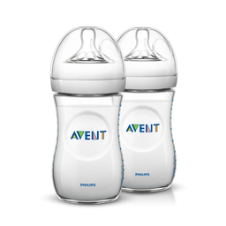شیشه شیر طلقی اونت (Avent) گنجایش 260 میلی لیتر مجموعه 2 عددی